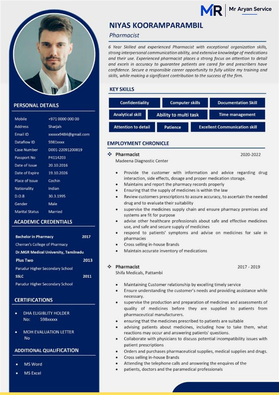 Professional resume sample 4